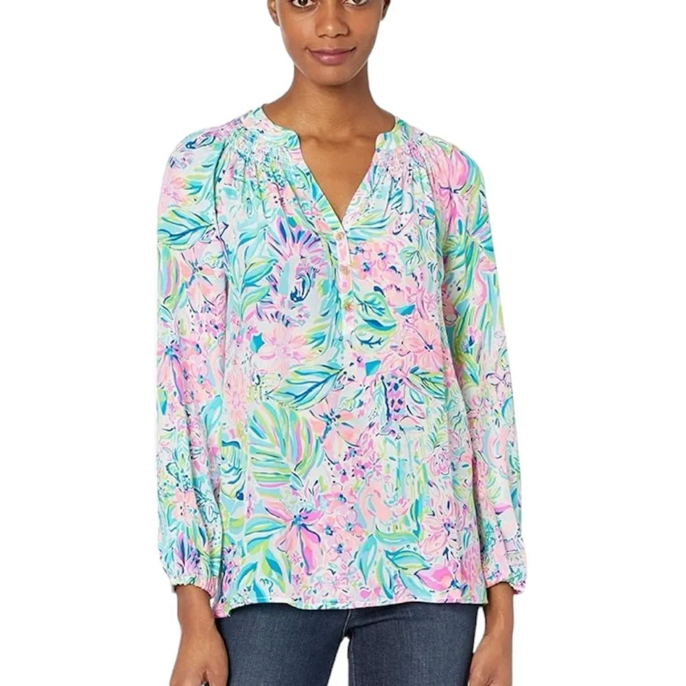 Lilly Pulitzer Multicolor Floral Top